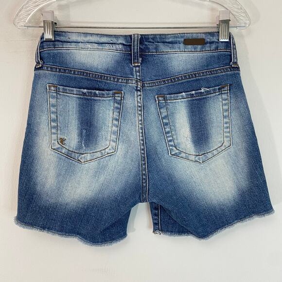KUT from the Kloth Distressed Cutoff Shorts - Picture 2 of 8